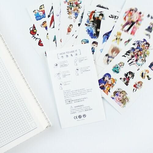 20Pieces Anime Mini Tattoo Stickers Ghost Slayer Blade Tomorrow’s Ark surrounding Creative Personalized Stickers