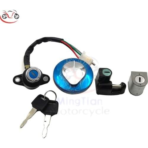 Motorcycle Ignition Switch Oil Fuel Gas Tank Cap Cover Seat Helmet Lock Key Set for Honda CMX250 Rebel 1985-2015 CA125 1995-1999