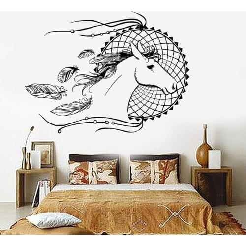 Living Room Bedroom Wall Stickers Stickers Horse Head Cute Horse Vinyl Wall Stickers Waterproof Animal Wall Stickers