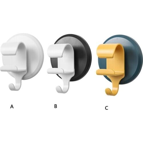 Wall Hanging Hook Towel Washbasin Storage Rack Self Adhesive Suction Cup Hanger Shelf