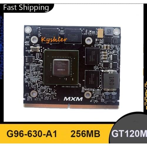 Original GT120 GT120M G96-630-A1 Video VGA Graphics Card M76XT G96 K51 256MB for iMac A1225 A1279 24 " Early 2009 661-4990
