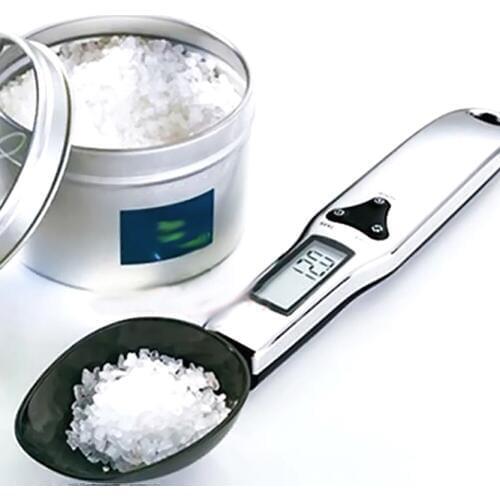 500gx0.1g Portable LCD Digital Kitchen Spoon Scale Gram Electronic Spoon Weight Volumn Food Scale Measuring Cooking Tools