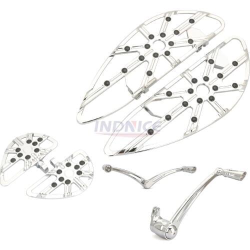 Brake arm Shift levers+front Floorboards+Rear pegs For harley chromed floorboard Touring street Glide roadking 2008,09,2010-2013