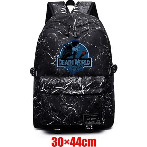 Anime Death Note Unisex Backpack Fabric Schoolbag High Quality Teenager Packsack Mochila Student Casual Travel Laptop Bag