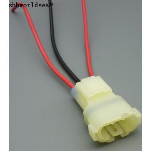 Shhworldsea 3pin 2.2mm for Honda CB400 pump plug locomotive connector wiring harness cable connector 6180-3451