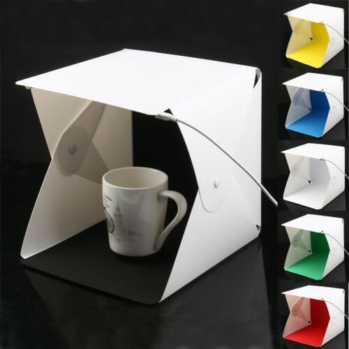 New lightbox 20*20cm Mini Foldable Camera Photo Studio Box Photography Light Tent kit lightroom Emart Diffuse Studio Softbox
