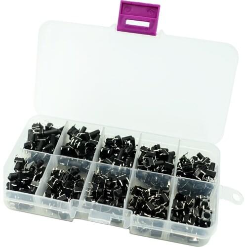 10 models each 20p=200 pcs Tactile Push Button Switch Micro Switch For Car Remote Control Patch Switch Components Kit 3*4*2.5 mm