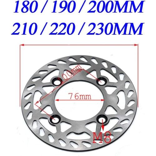 190/200210/220/230mm brake disc plate for dirt bike pit bike KLX CRF BEST Bike Front and Rear Brake Universal Use