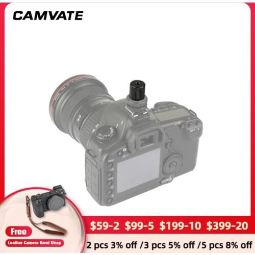 CAMVATE Screw Thread Adapter With 1/4"-20 Female Dual thread For Shoe Mount, Ball Head, Extension Arm, Articulating Arm Mounting