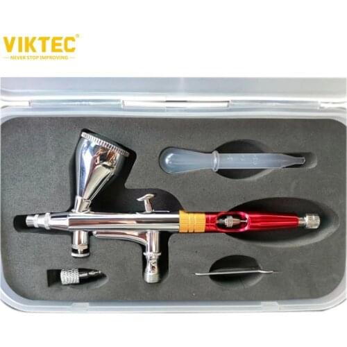 Viktec Dual Action Airbrush Nozzle Size 0.3mm Mini Car Painting Spray Gun Airbrush for Nail Art Nail Art Foold Decoration