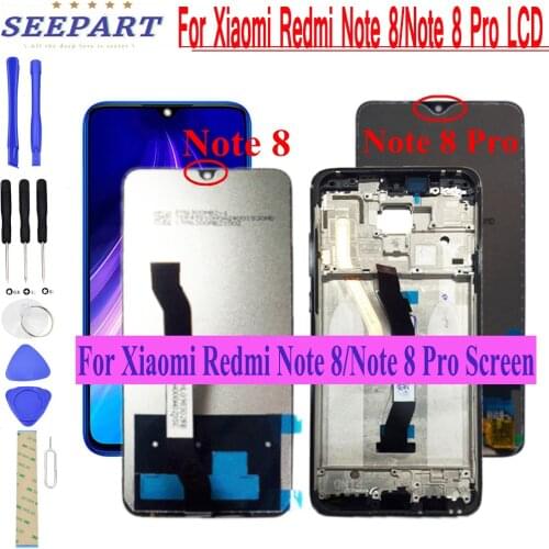 For Xiaomi Redmi Note 8 LCD Note8 Pro Display Touch Screen Digitizer Assembly Replacement for Xiaomi Redmi Note8 Pro LCD Screen