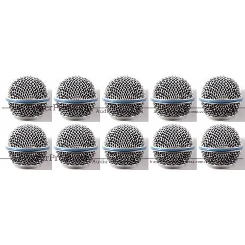 10pcs/lot Professional Replacement Ball Head Mesh Grille Accessories for Shure BETA58 BETA58A SM58 SM58S SM58LC