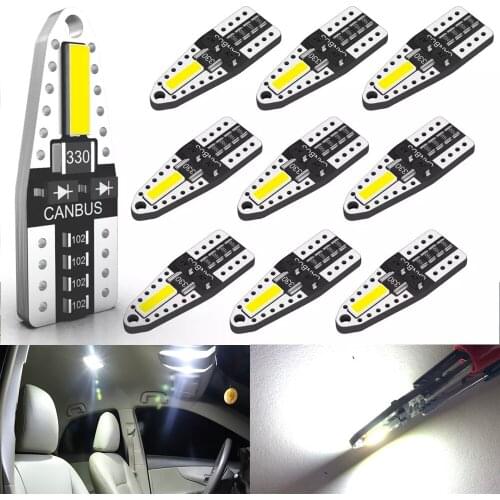 10x W5W LED T10 194 Car Lights for Nissan Qashqai Leaf X Trail Note Tiida Auto Led Interior Light Trunk Lamp Xenon 6000K 12v