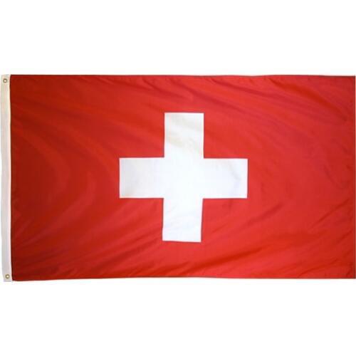 90x150cm white cross ch che Swiss Switzerland flag