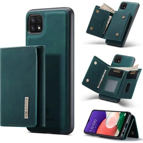 Flip Case for Samsung Galaxy A22 5G Magnetic Leather Flip Wallet Phone Case For Credit Card Wallet Shockproof Card Wallet Cover