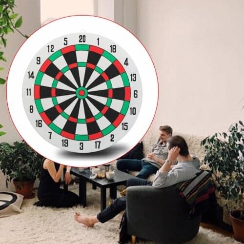 D7WF Safety Throwing Game Dartboard with 2 Steel Tip Darts Staple-free Board Competitive Sport Toy Adults Indoor Party Game