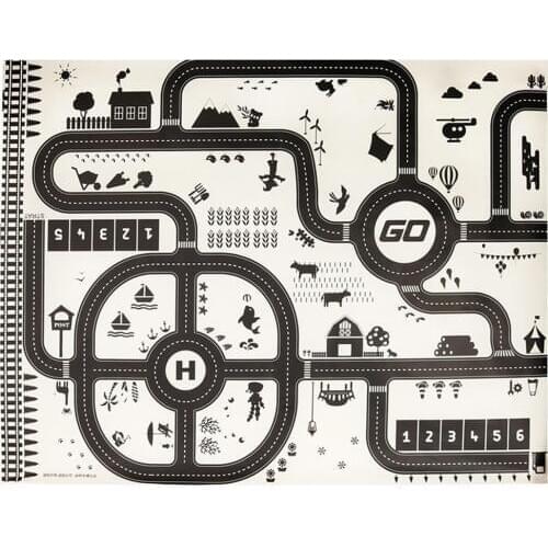 Childrens games car scene map toys Nordic style childrens game mats baby crawling mat tarpaulin toy mat