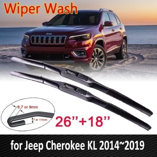 For Jeep Cherokee KL 2014 2015 2016 2017 2018 2019 Car Wiper Blades Front Window Windscreen Windshield Car Accessories Goods
