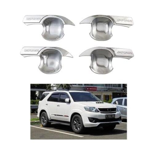 For Toyota Fortuner 2011 2012 2013 2014 of car door handle bowl cover ABS Chrome Accessories Stickers Car Styling