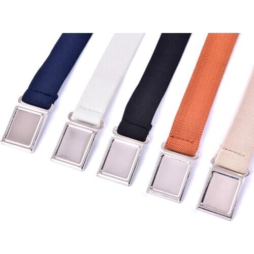 Stretch Western Strap Belt Kids Children Cinch Waistband Adjustable Elastic Canvas Belts For Boys Girls Cummerband