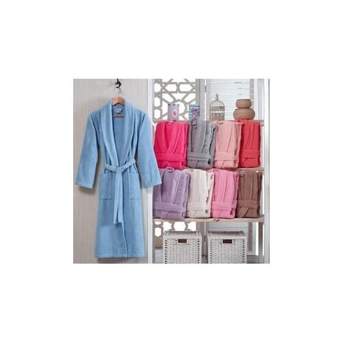 DowryWorld-Camellia 100% Cotton Bathrobe