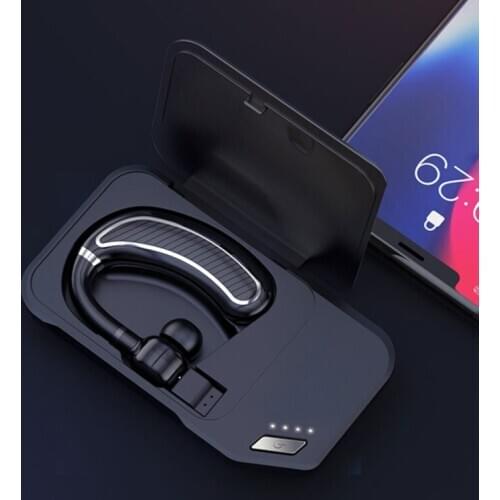 K21 single ear business bluetooth headset multi-function noise reduction waterproof 5.0 hanging ear sports wireless headset