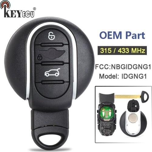 KEYECU 315/ 433MHz FCC ID:NBGIDGNG1 OEM Parts Smart Remote Car Key Fob for BMW Key Mini Copper 2013 2014 2015 2016 2017 18 19 20