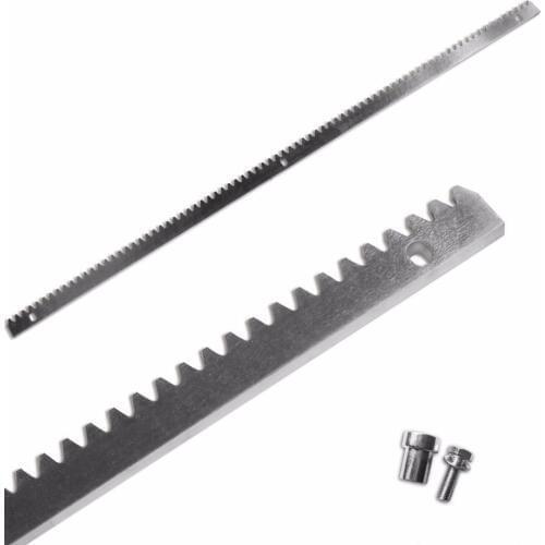 Metalic gear racks for driven sliding gate motor