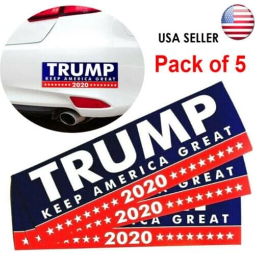 Car sticker for 2020 general election US President Donald Trump car sticker