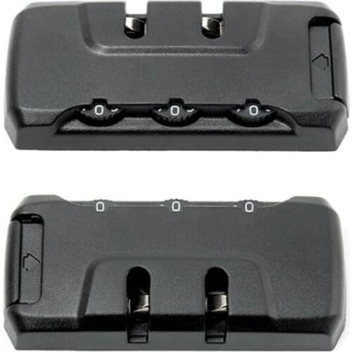 New 10 pieces black ABS 3 Digit Combination Padlock Lock Luggage Suitcase Travel Code Lock