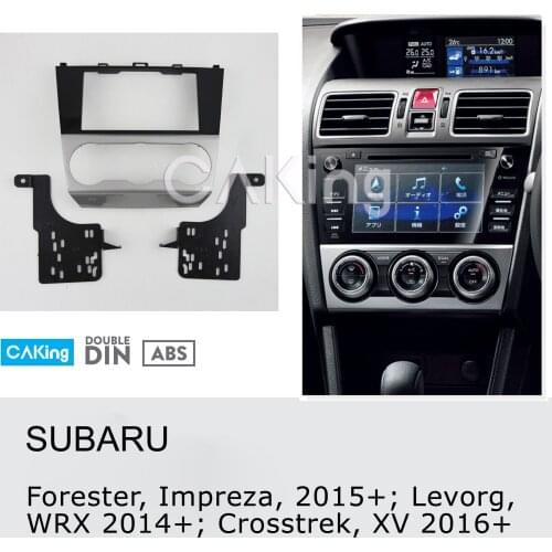 Fascia Radio Panel for SUBARU Forester, Impreza, 2015+; Levorg, WRX 2014+; Crosstrek, XV 2016+ Dash Kit Install Adapter Console