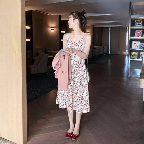 Vintage Dress Women Korean Japanese Spring Summer Sexy Boho Vacation Beach Halter High Waist Party Club Maxi Dresses Streetwear