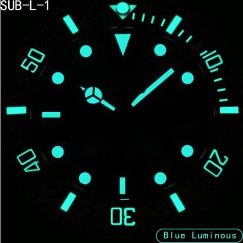 Luminous bezel For Rlx SUBMARINER Sloped Ceramic Bezel insert 38*30.6mm MOD watch parts