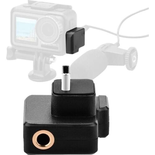 1pcs 3.5mm/USB-C Audio For DJI OSMO Action microphone Adapter audio external mic mount for TRS Plug DJI OSMO Action Accessories