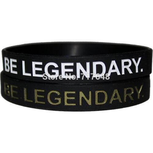 200pcs Be Legendary wristband silicone bracelets free shipping by FEDEX