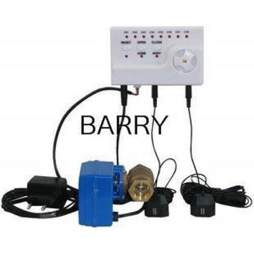 Water Leakage Detector Alarm Monitor Tester Flow Meter Sensor Water Overflowing Water Saver DN15 G1/2 Double Valves