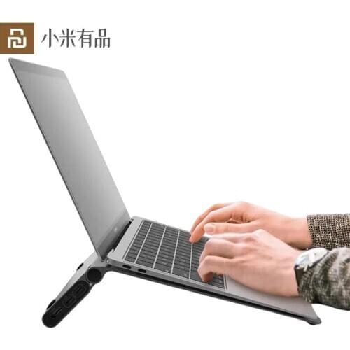 Youpin Laptop Holder 1~20 Degree Adjust Foldable USB3.0 Type-c Laptop Bracket HDMI Docking Station Stand Fast Heat Dissipation