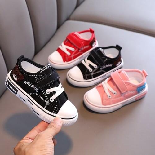 Childrens Canvas Shoes Boys and Girls 2021 New Soft Sole Shoes Kids Non-slip Kindergarten Shoes All-match Cute Fashion Shoes