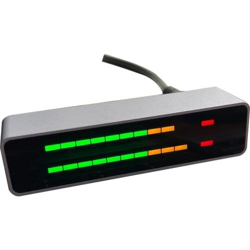 Dual 12 LED Level indicator music Spectrum Display VU Meter AGC Mode Light Speed rhythm Analyzer FOR MP3 power Amplifier