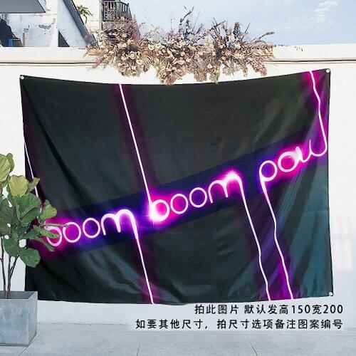 Classic Movie\Rock Band\Creative Pattern Flag Banner Cloth Art Retro Poster Tapestry Wall Sticker Hanging Painting Indoor Decor