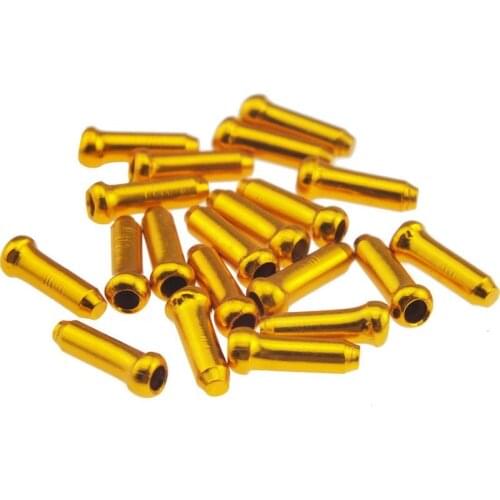 50/100pcs 5 Color Uniform Mixed Bicycle Core Cap And Tail Aluminium Alloy Mountain Bike Bicycle Brake Cable Cover