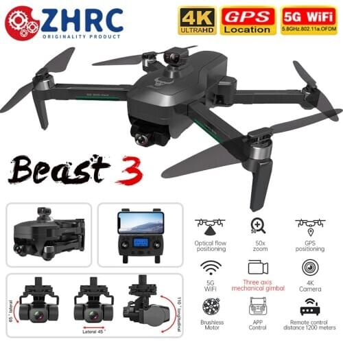 New SG906 Max Drone EVO UHD 3-Axis Gimbal Brushless Dron 4K GPS Profissional 5G WIFI FPV 1.2KM Distance 26Mins 50X RC Helicopter