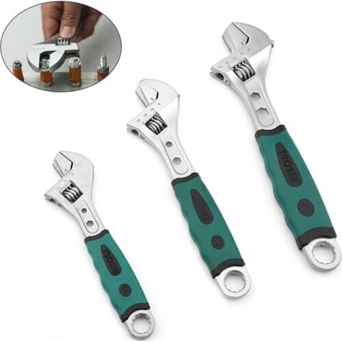 Multifunction Adjustable Wrench large Open Universal Wrench Spanner Repair Hand Tools for Home