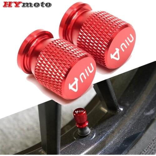 Newest Motorcycle Tyre Valve CNC Aluminum Tire Air Port Stem Cover Cap Accessories For NIU M1 M+ N1S NGT N1 U1 U+ US U+a U+b UQI