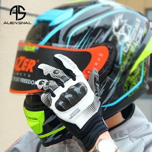 New Touch screen motorcycle riding gloves off-road motorbike glove breathable Moto rider gloves carbon fiber protective shell