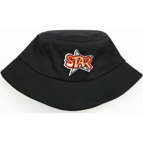 2021 Star Letter Embroidery Cotton Bucket Hat Fisherman Hat Outdoor Travel Hat Sun Cap Hats for Men and Women 323