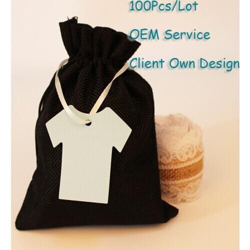 Boys Ribbon Hangtag Children Apparel Cloth Tags Kraft /black/Brown Paper Tags Packing Label 100Pcs/Lot Can Be Customized