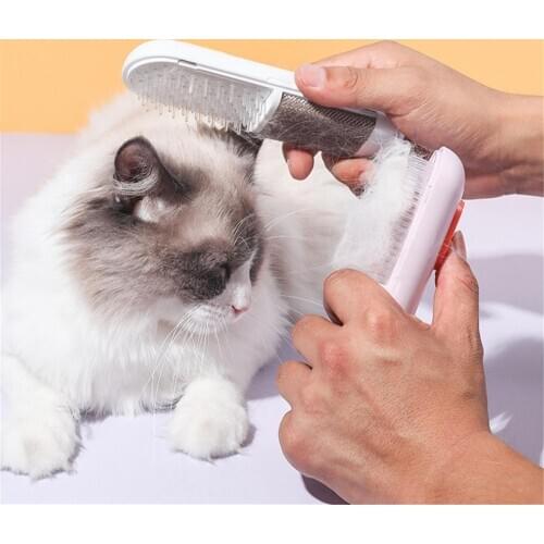 Pet Comb Automatic Hair Remover Brush Dog Hair Shedding Trimmer Puppy Kitten Deshedding Combs Pets Beauty Brushes Grooming Tool