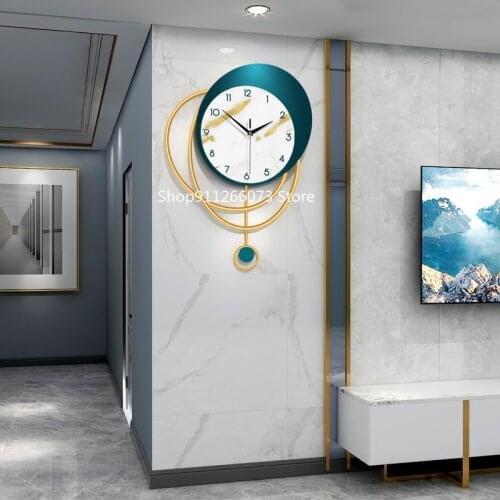 Luxury decoration wall clock living room Nordic household clock personality creative clock wall simple modern art wall watch
