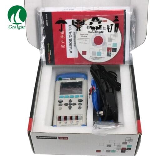 Handheld Multi-channel Temperature Meter AT4204 USB Communication Switch in both English and Chinese